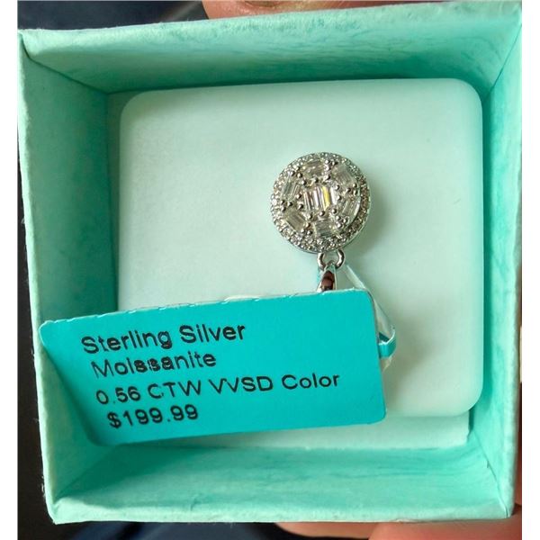 STERLING SILVER MOISSANITE PENDANT FOR NECKLACE - SEE PICTURE FOR FURTHER INFO