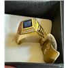 Image 1 : 18 KT GOLD OVERLAY SIZE 12 MENS RING
