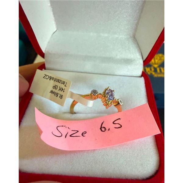 SIZE 6.5 SILVER WOMENS RING