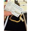 Image 1 : 18 KT GOLD OVERLAY WHITE STONE BRACELET - SEE PICTURE FOR FURTHER INFO
