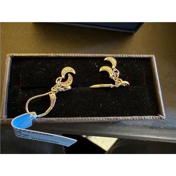 SET OF SILVER WOMENS EARRINGS - SEE PICTURE FOR FURTHER INFO
