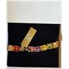 Image 1 : 18KT GOLD OVERLAY FLOWER PEDAL BRACELET