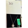 Image 1 : SILVER NECKLACE WITH PENDANT- SEE PICTURE FOR FURTHER INFO