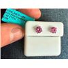 Image 1 : SET OF STERLING SILVER PINK SAPPHIRE EARRINGS - SEE PICTURE FOR FURTHER INFO
