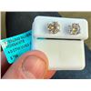 Image 1 : SET OF STERLING SILVER MOISSANITE STUD EARRINGS - SEE PICTURE FOR FURTHER INFO