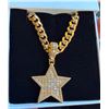 Image 1 : 18 KT GOLD OVERLAY CHAIN WITH STAR PENDANT
