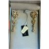Image 1 : SET OF CRYSTAL DESIGNER EARRINGS
