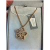 Image 1 : CRYSTAL NECKLACE WITH PENDANT