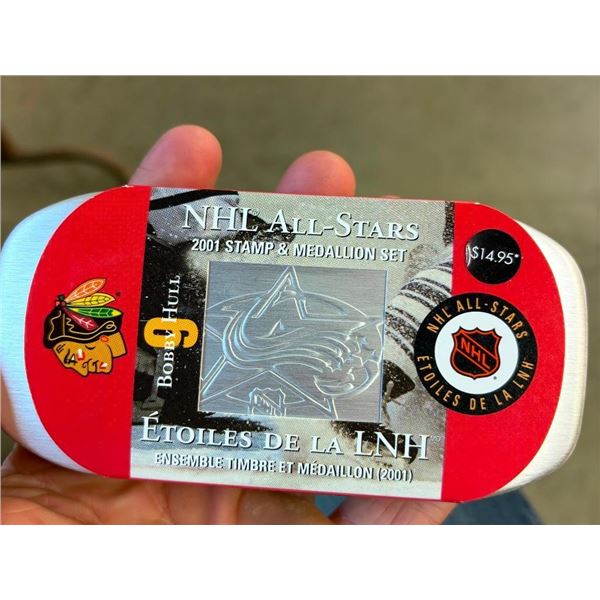 NHL ALL-STAR 2001 STAMP AND MEDALLION SET