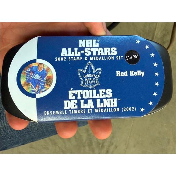 NHL ALL-STAR 2002 STAMP AND MEDALLION SET