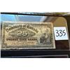 Image 1 : DOMINION OF CANADA 1900 25 CENT BILL