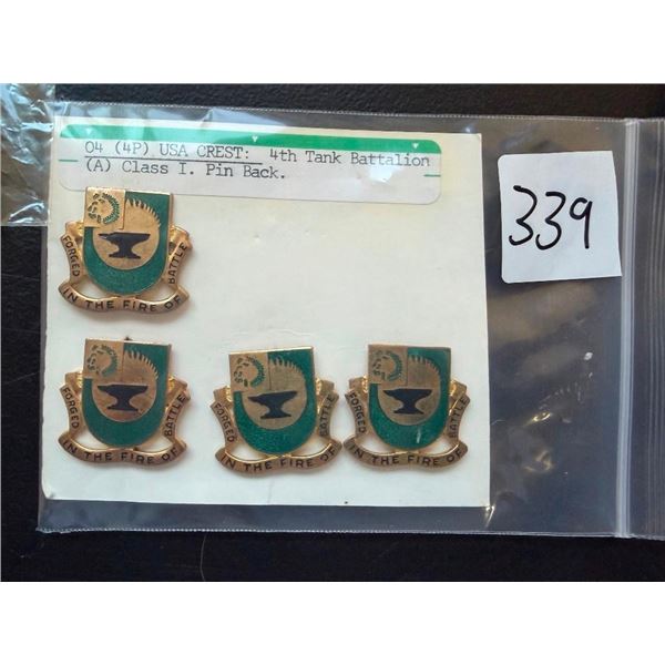 4TH TANK BATTALION CLASS PINS