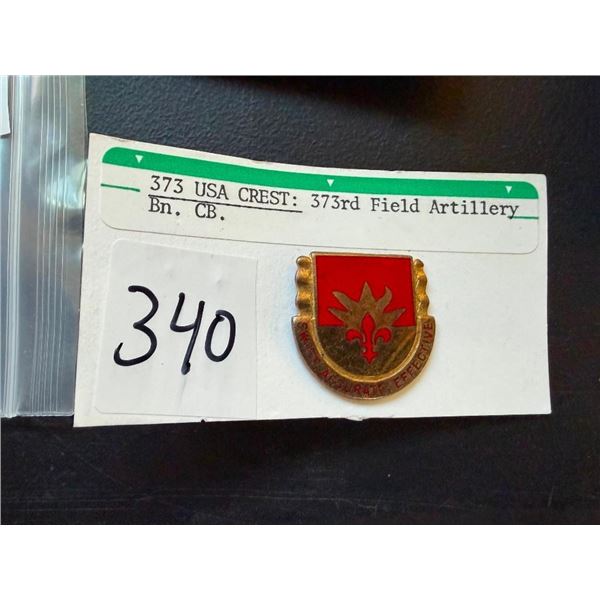 USA CREST FIELD ARTILLERY PIN