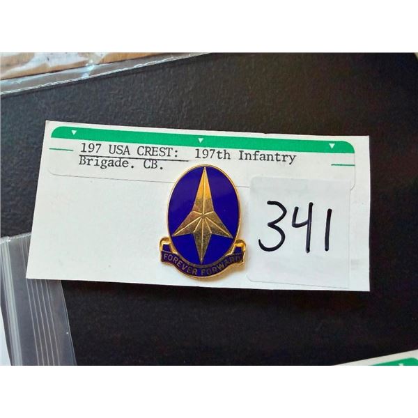 USA CREST INFANTRY BRIGADE PIN