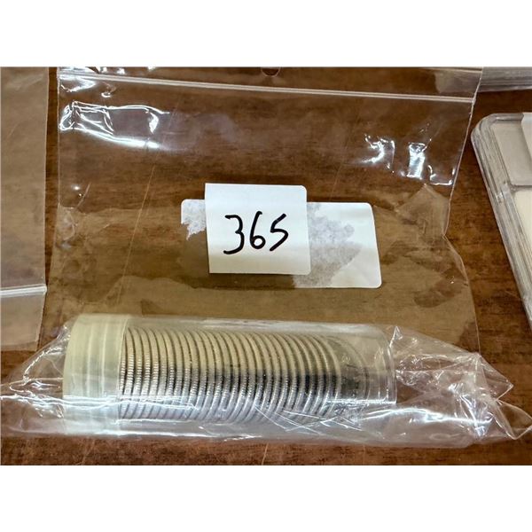 HALF ROLL OF 2001 CANADIAN QUARTERS