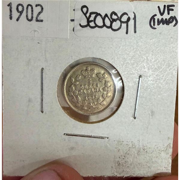 1902 CANADIAN 5 CENT