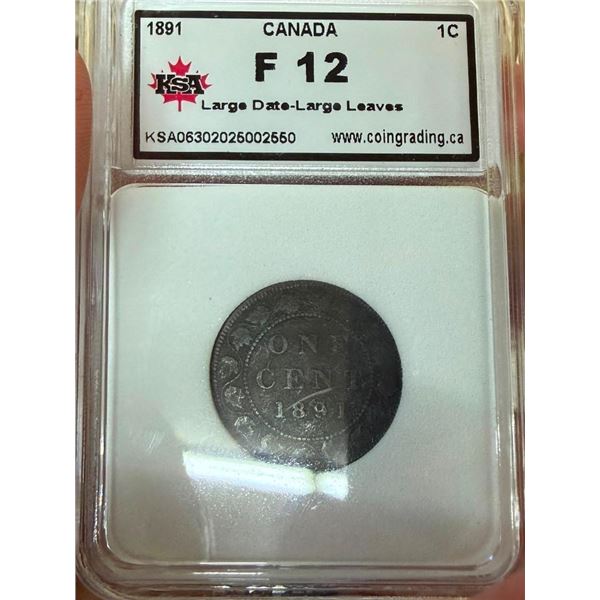 1891 CANADIAN 1 CENT