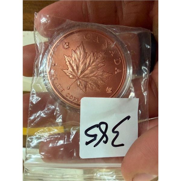 COLLECTIBLE CANADIAN .999 COPPER TOKEN COIN