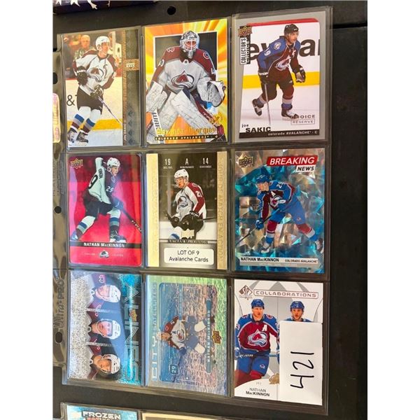 9 COLORADO HOCKEY CARDS