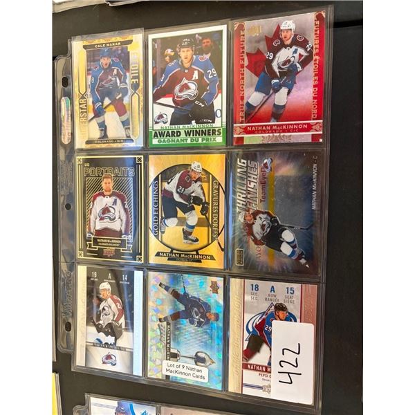 9 NATHAN MACKINNON HOCKEY CARDS