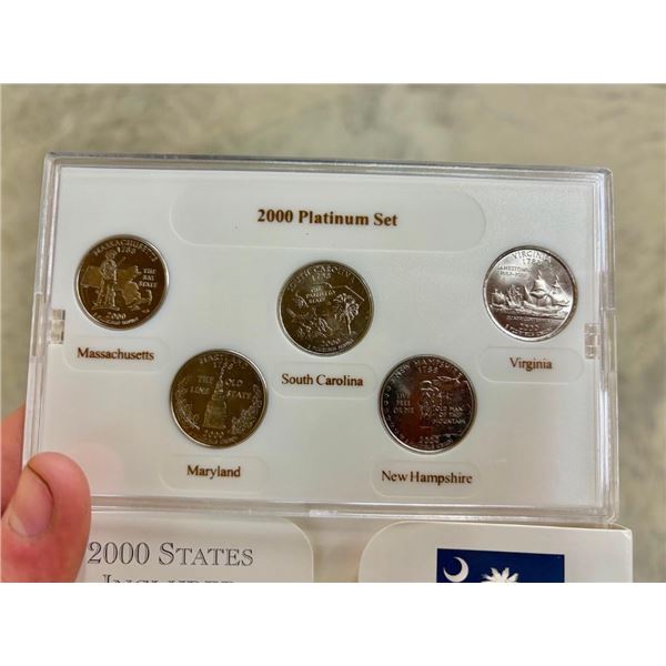 2000 US STATE QUARTERS, PLATINUM EDITION