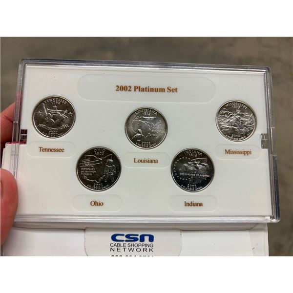 2002 US STATE QUARTERS, PLATINUM EDITION