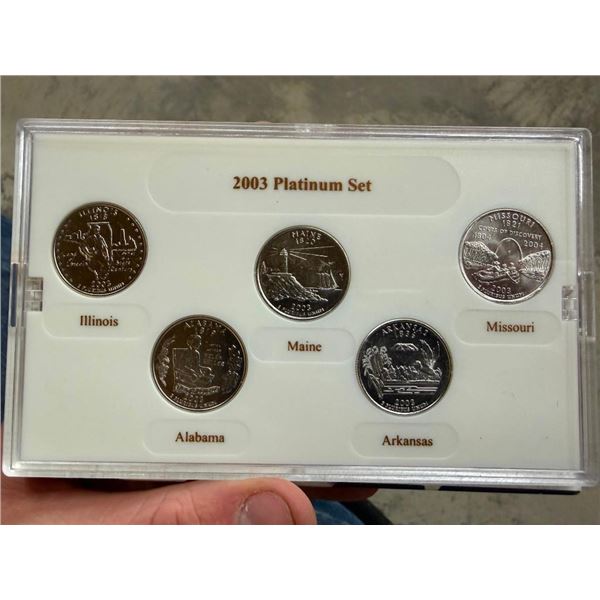 2003 US STATE QUARTERS, PLATINUM EDITION