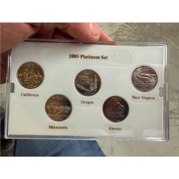 2005 US STATE QUARTERS, PLATINUM EDITION