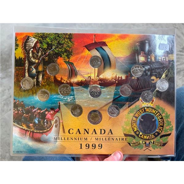 1999 CANADIAN MILLENNIUM 25 CENT SET
