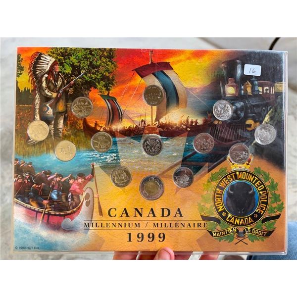 1999 CANADIAN MILLENNIUM 25 CENT SET