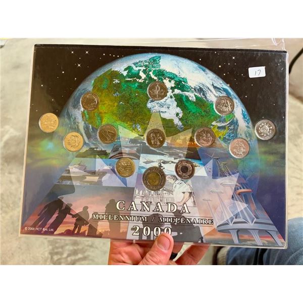 2000 CANADIAN MILLENNIUM 25 CENT SET