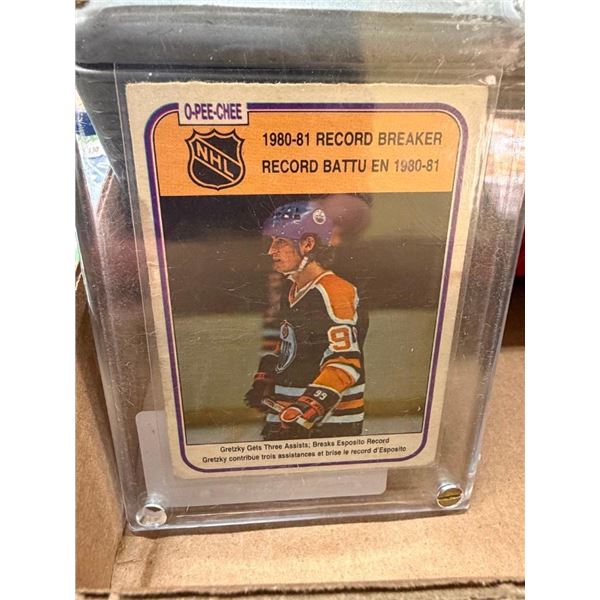 1980 WAYNE GRETZKY RECORD BREAKER HOCKEY CARD