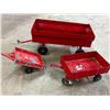 Image 1 : 3 WAGONS FOR DISPLAY TRACTORS