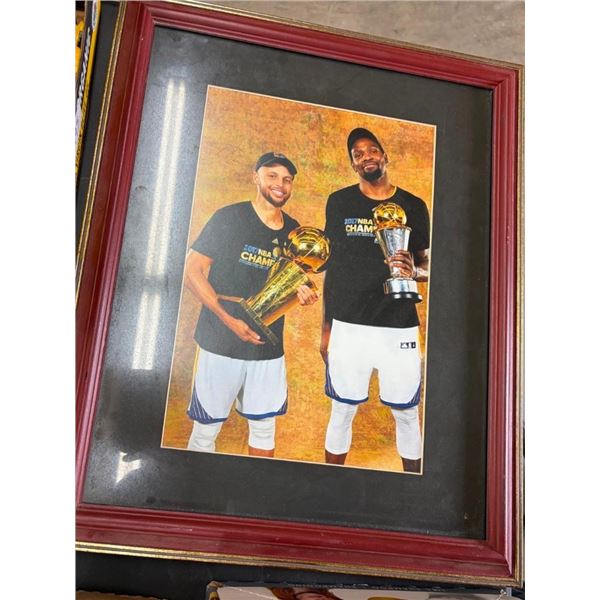 STEPH CURRY AND KEVIN DURANT CHAMPIONSHIP PICTURE