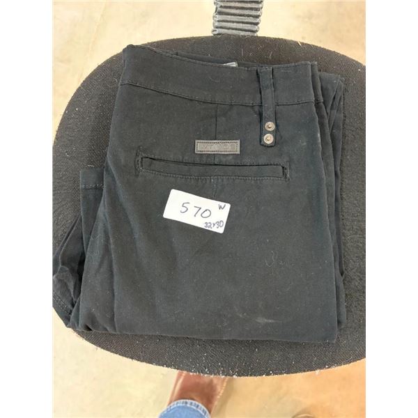 PAIR OF SIZE 32X30 BLACK PANTS