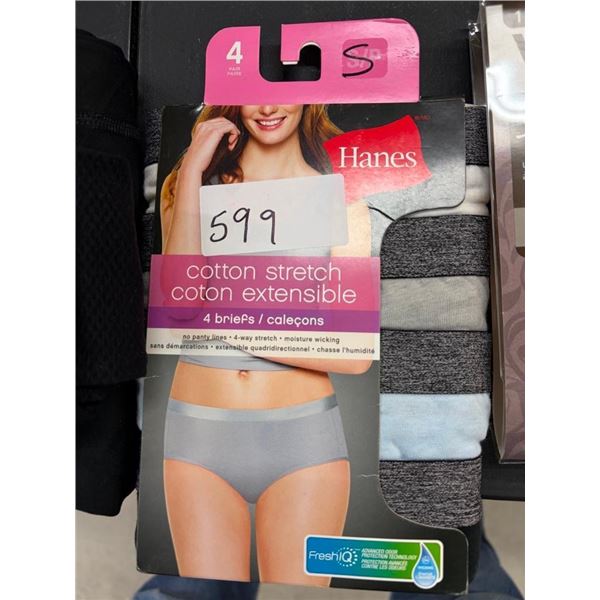 4 PAIRS OF SIZE SMALL WOMENS COTTON STRETCH UNDERWEAR