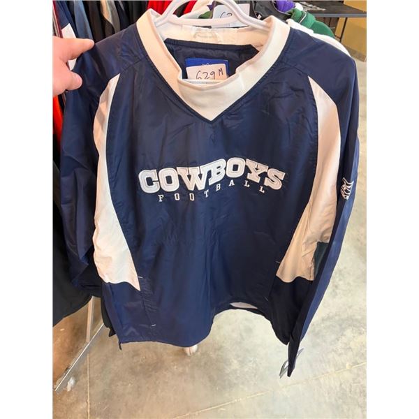 DALLAS COWBOYS SIZE M WINDBREAKER PULL-OVER