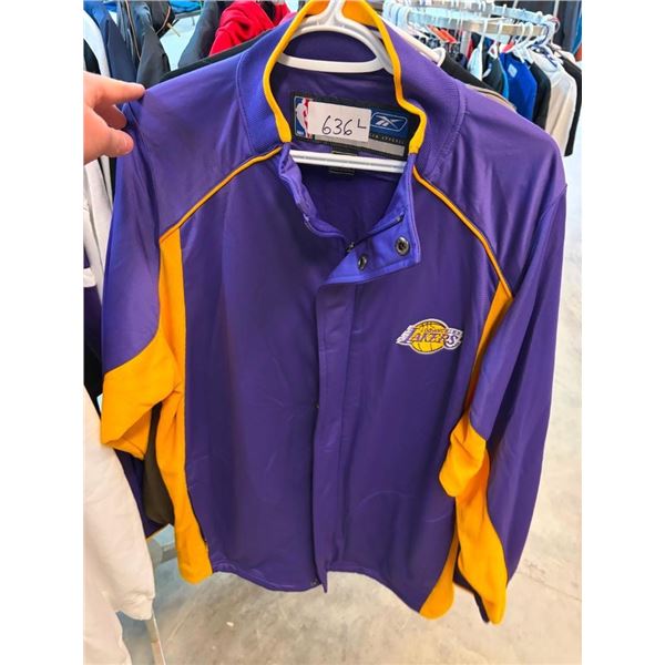 SIZE LARGE LAKERS ZIP-UP SWEATER