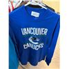 Image 1 : SIZE SMALL VANCOUVER CANUCKS LONG SLEEVE SHIRT