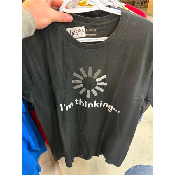 SIZE LARGE IM THINKING T-SHIRT