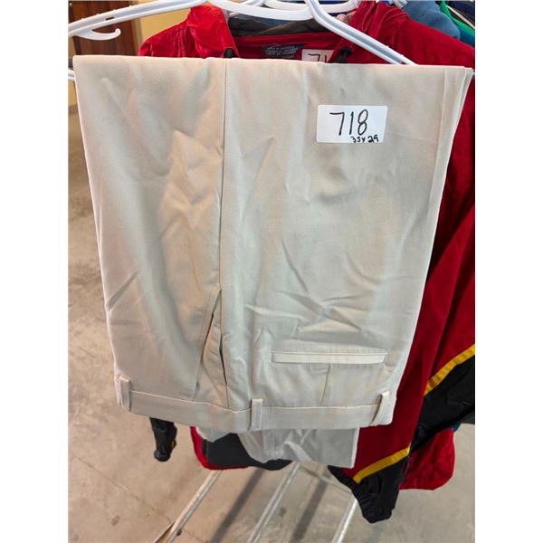 MENS SIZE 35X29 DRESS PANTS