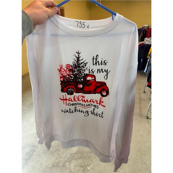 WOMENS SIZE XL CHRISTMAS LONG SLEEVE SHIRT