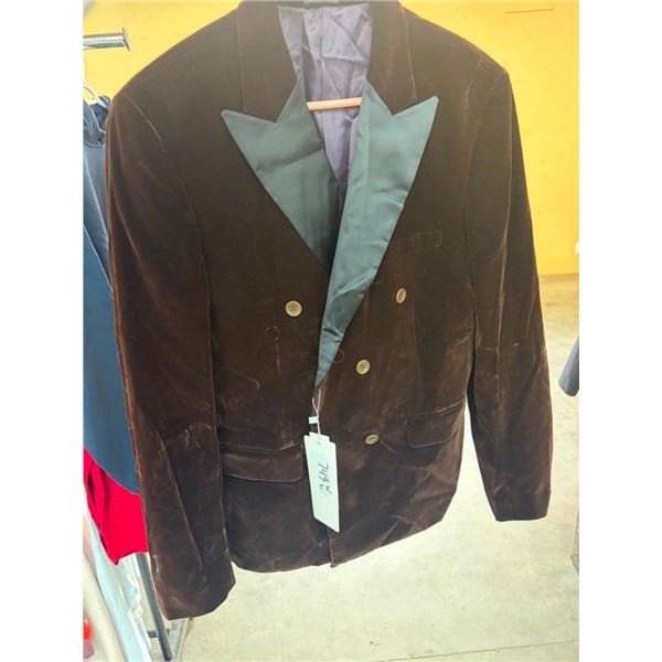 WOMENS SIZE LARGE VELVET DRESS COAT