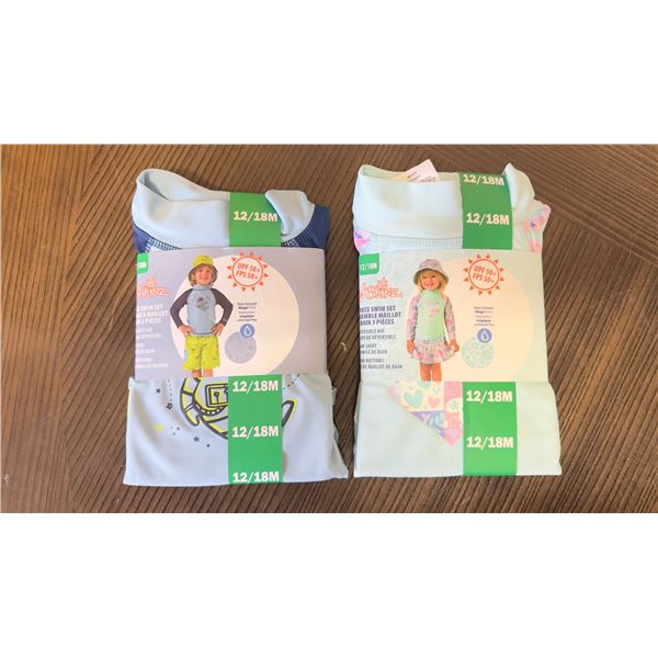 Brand New - Brand New – UV Skinz Toddler Swimwear Lot – 12–18 Months [x=#