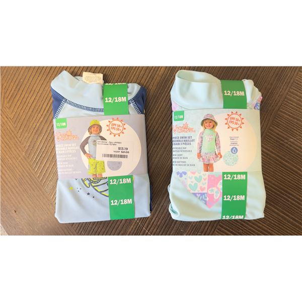 Brand New - Brand New – UV Skinz Toddler Swimwear Lot – 12–18 Months [x=#