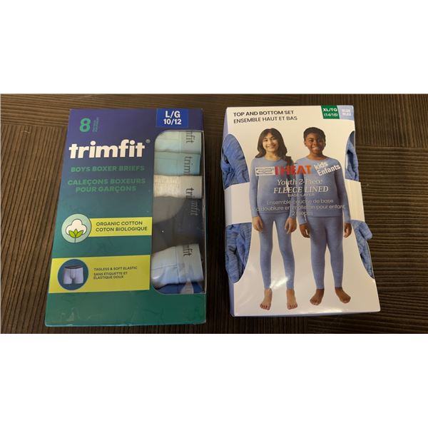 Brand New - Brand New – Trimfit Boys’ Boxer Briefs L (10/12) & 32 Degrees Heat You