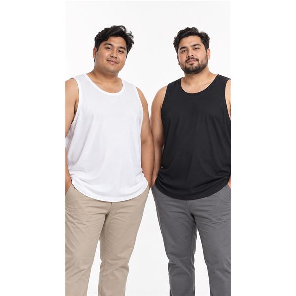 Brand New - Brand New – Men’s Tank Tops Lot – XXL – White & Dark