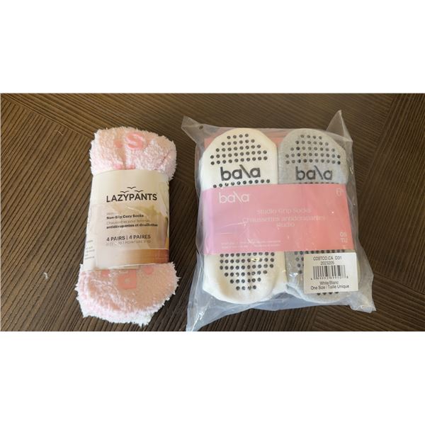 Brand New - Brand New – Lazypants Cozy Socks & Bala Studio Grip Socks Lot – Estima