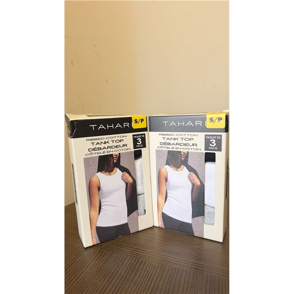 Brand New - Brand New – Tahari Women’s Ribbed Cotton Tank Top Lot – Black