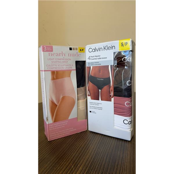 Brand New - Brand New – Nearly Nude Shaping Briefs & Calvin Klein Women’s Hipster 